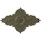 Ekena Millwork Melchor Diamond Medallion (Canopies up to 4"), 67 1/4"W x 43 3/8"H x 4"ID x 2"P, Painted Turtle CM70X43MLPTF - alternate 1